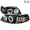Spec-D Tuning 99-04 Ford Mustang Halo LED Projector Black, 2LHP-MST99JM-TM 2LHP-MST99JM-TM - alternate 1